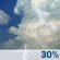 Sunday: Chance Showers And Thunderstorms